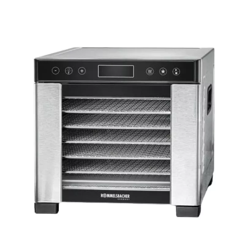 Dörrautomat Rommelsbacher DA 650 600 W Edelstahl, 0,5 m², 35–75 °C, 7 Einschübe