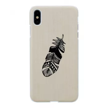 Smartphone-Hülle man and wood für iPhone XS Max – Indian White