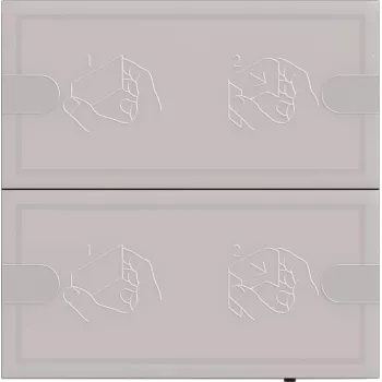 Wandsteuerung Touchsensor Gira KNX Tastsensor 4 Komf. 2f TS4 anthr. — KNX Tastsensor, 4-fach, anthrazit