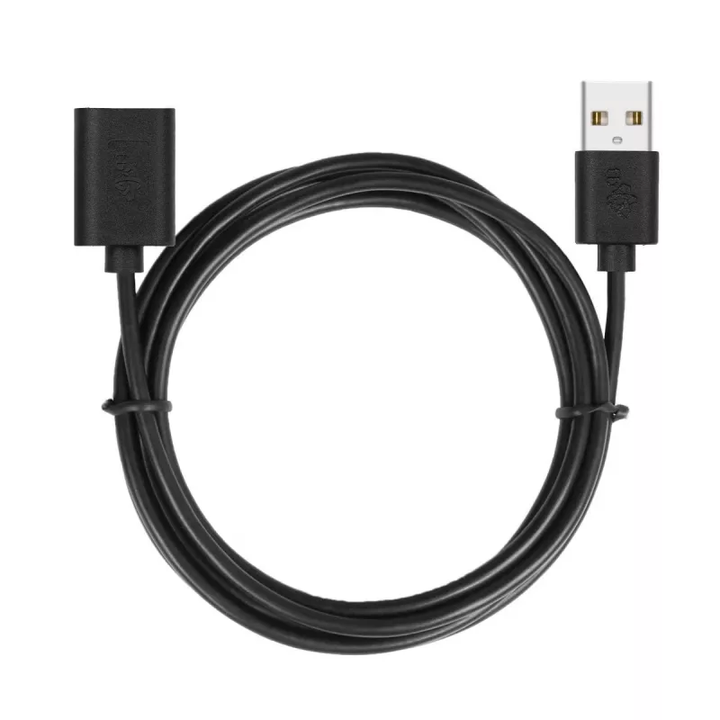 USB-Verlängerungskabel AM-AF 1,8 m schwarz