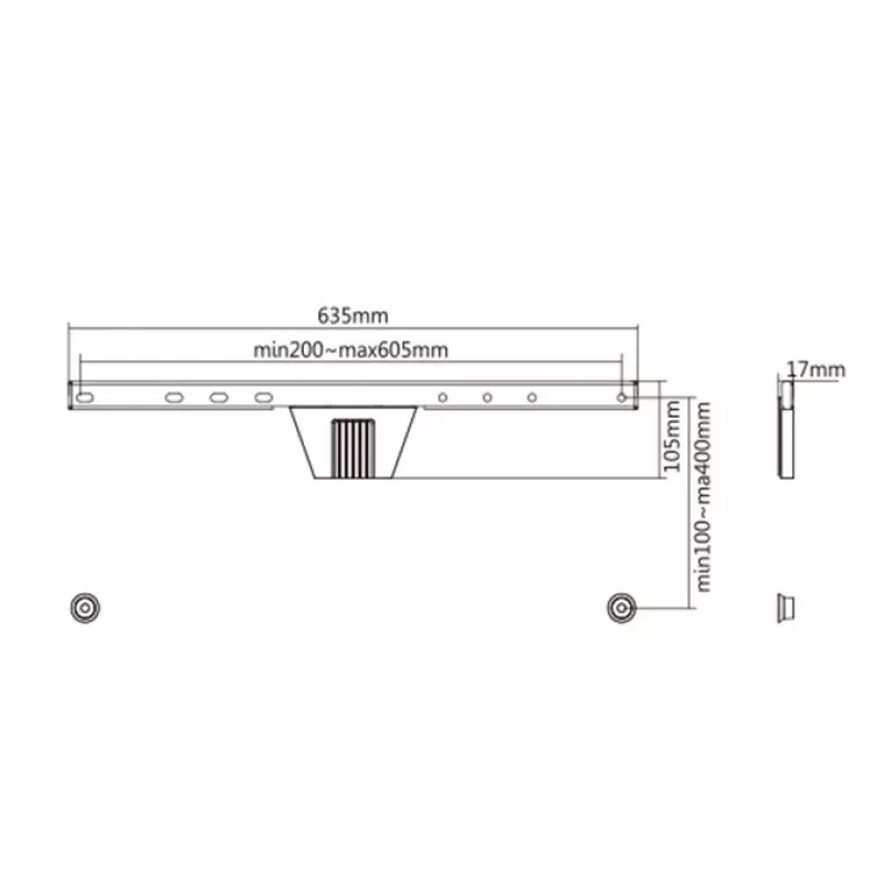 TV-Halterung Gembird WM-S80F-01 2,03 m Schwarz 50 kg Kapazität
