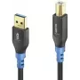 USB-Kabel PureLink FI-U200-003 USB 2.0 0,3 m USB A USB B Schwarz Blau