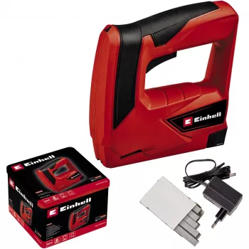 Akku-Tacker TC-CT 3,6 Li, Elektrotacker Rot/Schwarz, Lithium-Ionen-Akku 1,3 Ah