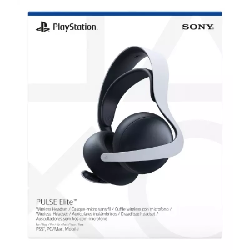 Sony PULSE Elite Headset Kabelgebunden & Kabellos Kopfband Gaming Bluetooth Ladestation Schwarz, Weiß