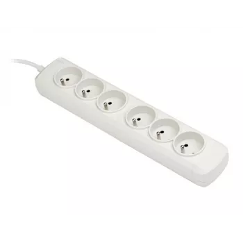 Steckdosenleiste ActiveJet 6GNU - 3M - S, 6 Steckdosen, 3 m Kabel, 230 V/50 Hz, 10 A, Typ-E-Stecker
