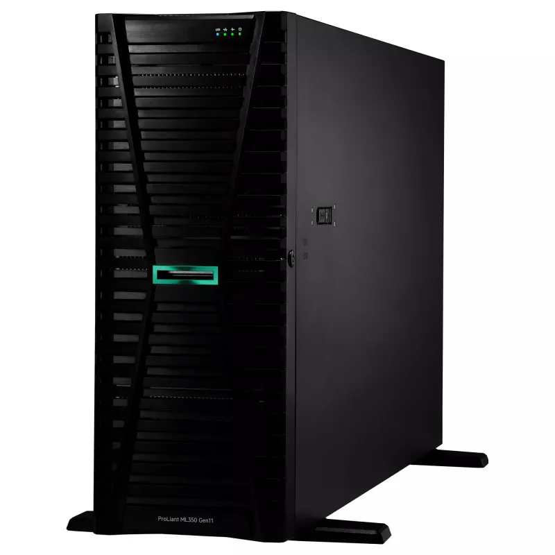 Tower-Server HP Enterprise ProLiant ML350 Gen11 Intel Xeon Silver 4510 2,4 GHz 12c 1P 64 GB DDR5 8x SFF 2x1000 W