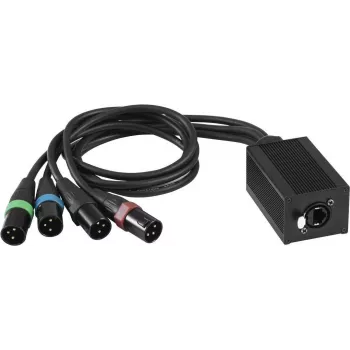 DMX-RJ45 Adapter EUROLITE DNK-1 (MPN 70064831) zur Umwandlung von DMX512-Signalen auf RJ45-Verbindungen