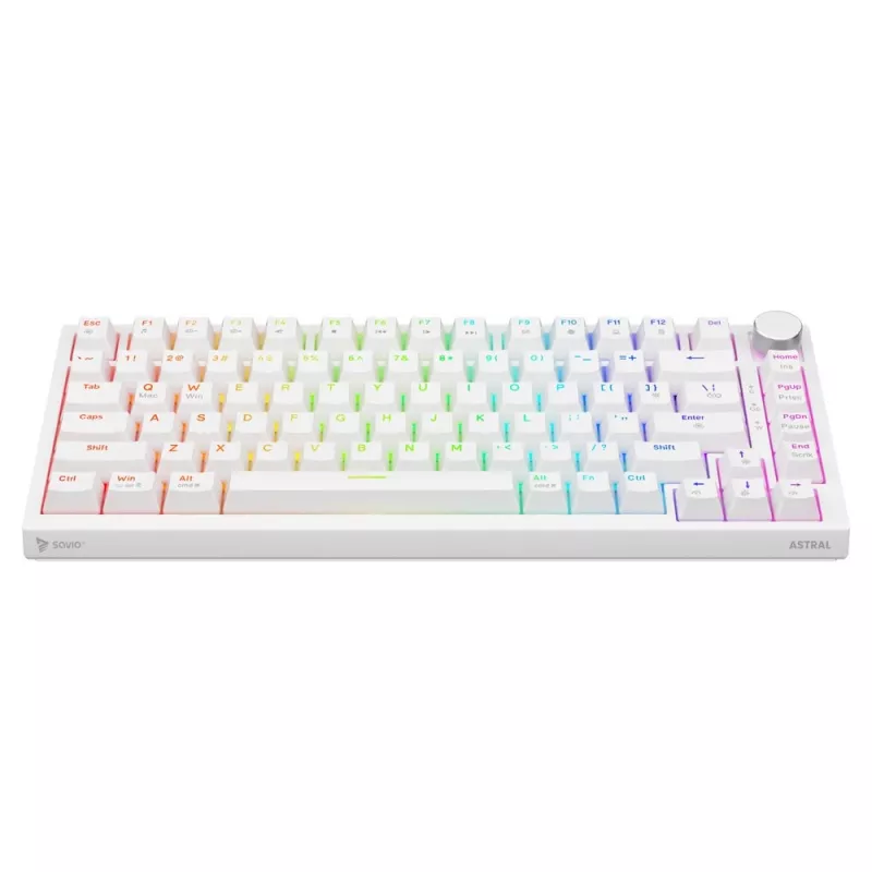 Savio ASTRAL WHITE JADE Tastatur Gaming USB QWERTY US International
