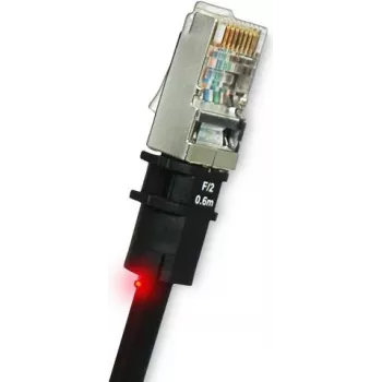 Netzwerkkabel PatchSee PK-F-4 RJ-45 Cat5e 1,2 m Schwarz