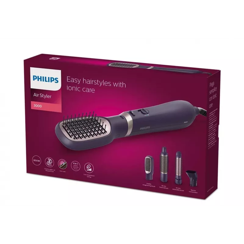 Philips 3000 series BHA313/00 Haarstyling-Tool Heißluftbürste Warm Schwarz 800 W 1,8 m