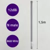 Outdoor LoRa-Antenne QOLTEC 12 dBi 868 MHz, 1,5 m Kabel