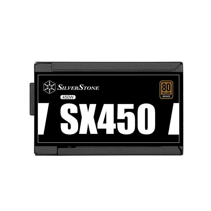 SilverStone SST-SX450-B - Netzteil (intern) - ATX12V 2.4/ SFX12V - 80 PLUS Bronze - AC 90-265 V - 450 Watt - aktives PFC - Schwarz