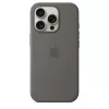 Apple iPhone 16 Pro Silikon Case mit MagSafe - Steingrau