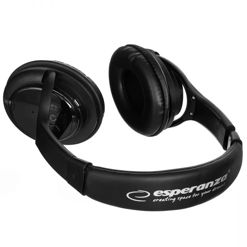 Esperanza Libero EH163K Kopfhörer kabellos Bügel Musik Mini-USB Bluetooth Schwarz