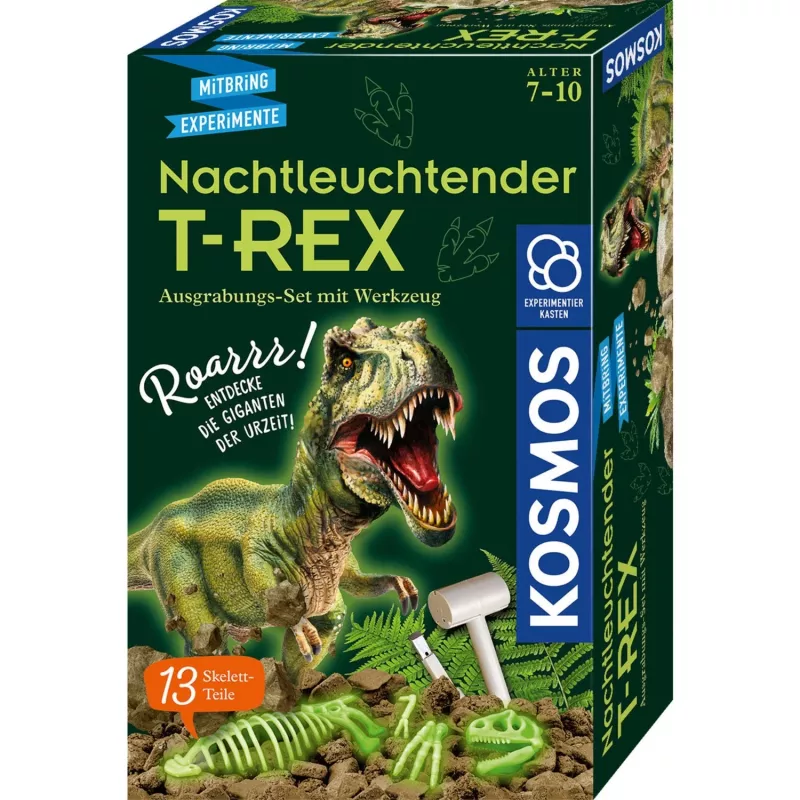Kosmos T-REX, Augmented Reality, 7 Jahr(e), Grün Kosmos T-REX. Typ: Augmented Reality, Empfohlenes Alter (mind.): 7 Jahr(e), Produktfarbe: Grün