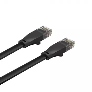 Ethernet-Kabel Unitek Cat6 UTP RJ45 3 m, Gigabit, 250 MHz, schwarz, Vollleiter, PVC-Mantel