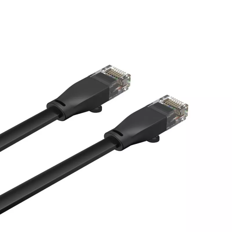 Ethernet-Kabel Unitek Cat6 UTP RJ45 3 m, Gigabit, 250 MHz, schwarz, Vollleiter, PVC-Mantel