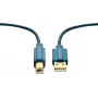 ClickTronic 1,8m USB 2.0 A/B m/m 1.8m USB A USB B Blau USB-Kabel (70096)