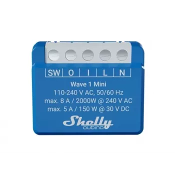 Shelly Qubino Wave 1 Mini LR Smart switch Z-Wave Blau