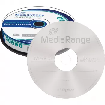 DVD+R DL MediaRange MR466 8,5 GB 10 Stück