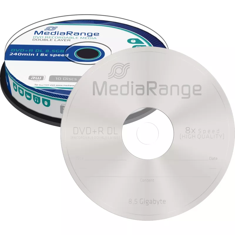 DVD+R DL MediaRange MR466 8,5 GB 10 Stück