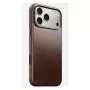 Handyhülle Nomad Traditional Leather Case für iPhone 17 Pro Max, Leder/Aluminium/Mikrofaser, passend für 6,9 Zoll (Braun)