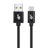 USB - USB C 3 m Kabelband schwarz