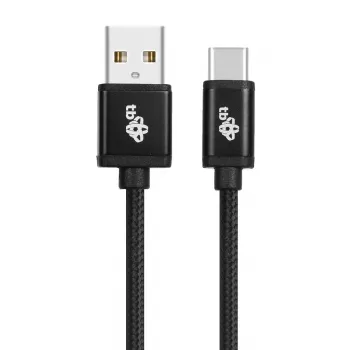 USB - USB C 3 m Kabelband schwarz