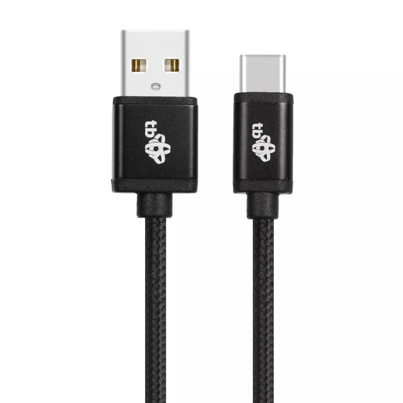 USB - USB C 3 m Kabelband schwarz
