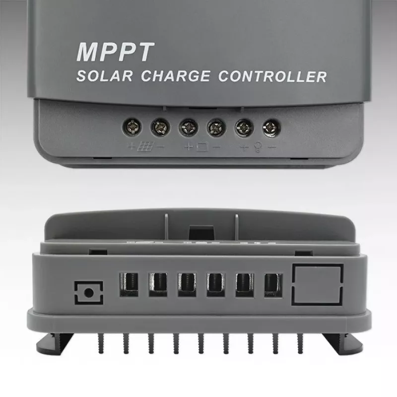 Qoltec, Solar-MPPT-Laderegler mit Temperatursensor 20A 12V/24V Display LCD 2 X USB