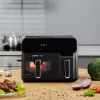 Zelmer ZAF9000 Heißluftfritteuse 5,5 l + 3,5 l 2700 W schwarz