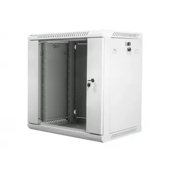 Wandmontierter Netzwerkschrank LANBERG WF01-6412-10S, 12U, 19 Zoll, 600×450×640 mm, IP20, 60 kg