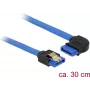 SATA-Kabel DeLOCK 84990 0,3 m SATA 7-polig Schwarz Blau