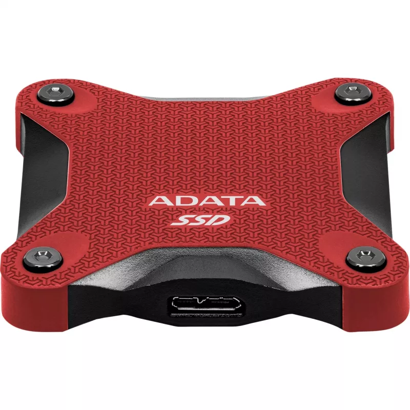 Externe SSD ADATA SD620 1 TB, tragbar USB 3.2 Gen 2 (Micro-USB B), Lesegeschwindigkeit 520 MB/s, Schreibgeschwindigkeit 460 MB/s, stoßfest, Rot