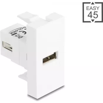 USB 2.0 Typ-A auf Typ-A Kabeladapter, DELOCK 90908, geschirmt, USB 2.0