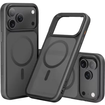 StyleShell INVISIO, Handyhülle Schwarz, iPhone 17 Pro Max, kompatibel mit MagSafe