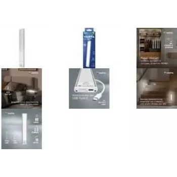 Bewegungsmelderleuchte Varta 17624101111 schlankes Design batteriebetrieben, bewegungsaktiviert LED