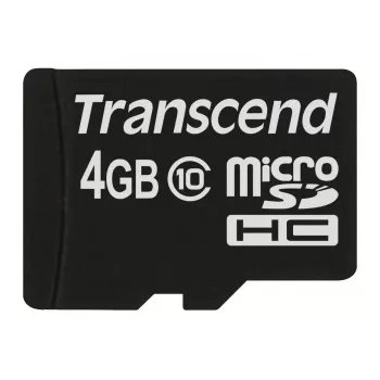 Flash-Speicher Transcend 4GB MicroSDHC Class 10 TS4GUSDC10