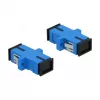 Glasfaseradapter SC-Buchse auf SC-Buchse, DELOCK 85990, blau, 4er-Pack