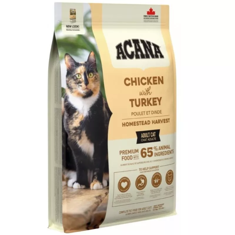 ACANA Homestead Harvest - Trockenfutter für Katzen - 4,5 kg