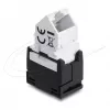 DELOCK Keystone-Modul RJ45-Buchse auf LSA Cat.6 45° abgewinkelt ungeschirmt schwarz