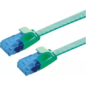 VALUE Patchkabel Cat.6A (Klasse EA) UTP, extraflach, Grün, 2 m (21.99.2042)