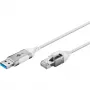 Goobay Ethernet-Kabel USB-A 3.0 auf RJ45 schlank 1 m – verbindet Router, Modem oder (74377)