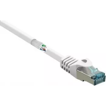 RF-5043912 RJ45 Netzwerkkabel Patchkabel CAT 6a S/FTP 10,00 m Weiß Flammhemmend 1 Stk. (RF-5043912)