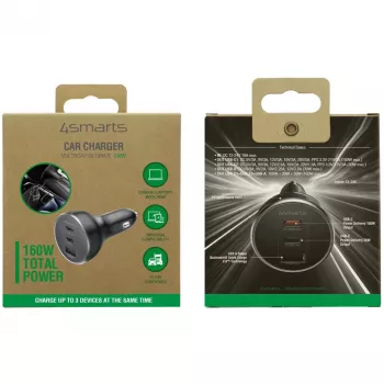 4smarts Fahrzeugladegerät VoltRoad Ultimate 160W schwarz (541224)