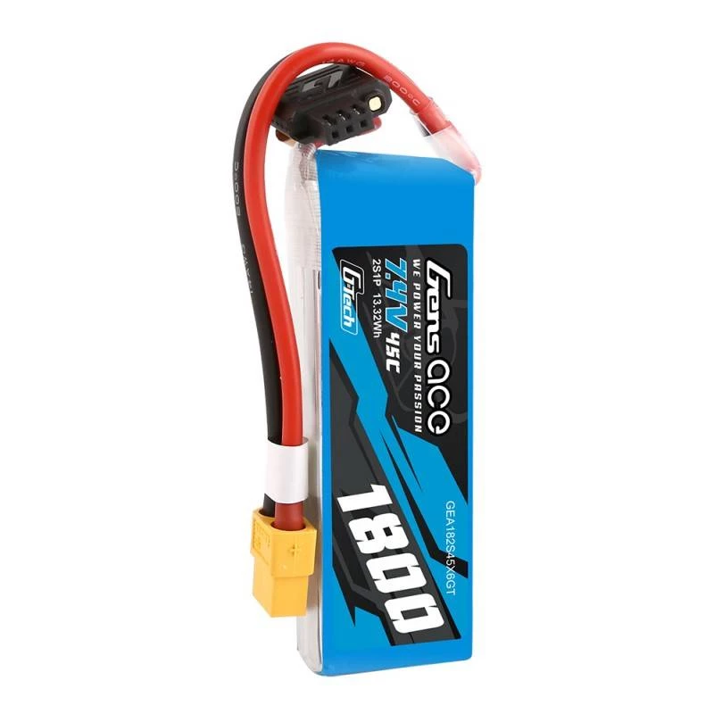 GensAce G-Tech LiPo 1800mAh 7.4V 45C 2S1P XT60 Akku