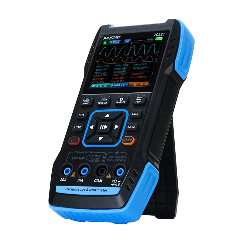 Tragbares 3-in-1 Oszilloskop FNIRSI 2C23T Multimeter Signalgenerator