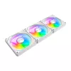 Gehäuselüfter Darkflash Gauss G24 3-in-1 Weiß 120 mm — Set mit 3, 120 mm