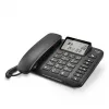 Analoges Telefon Gigaset DL380 mit Anruferkennung, kabelgebundener Hörer, schwarz