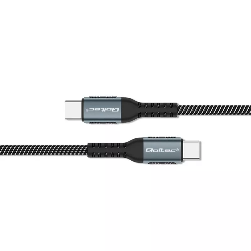 USB-Kabel Qoltec 52358 1,5 m USB-C Schwarz USB 2.0 0,48 Gbit/s